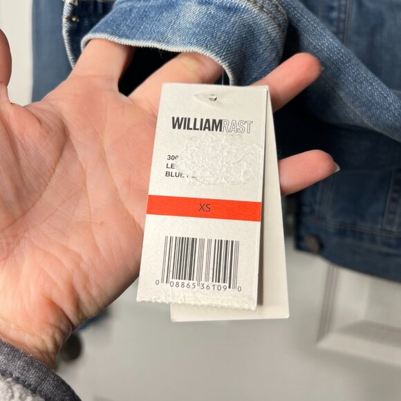 William Rast XS Blue Denim Long Sleeve Button Up Denim Jean Jacket NWT - Picture 6 of 14